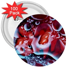 Abstract Art Texture Bubbles 3  Buttons (100 Pack)  by Ravend