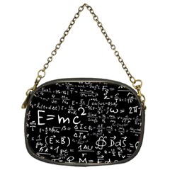 E=mc2 Text Science Albert Einstein Formula Mathematics Physics Chain Purse (one Side) by Jancukart