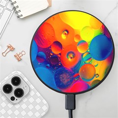 Colorfull Pattern Wireless Fast Charger(black) by artworkshop