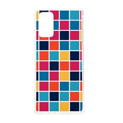 Square Plaid Checkered Pattern Samsung Galaxy Note 20 Tpu Uv Case by Ravend