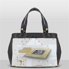 Technics Design Element Set Pattern Graphic Symbol Oversize Office Handbag by danenraven