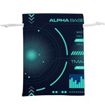 Sci Fi Computer Screen Lightweight Drawstring Pouch (XL) Back