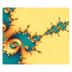 Fractal Art Fractals Digital Art One Side Premium Plush Fleece Blanket (small) by Uceng