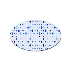 Blue Circle Pattern Sticker Oval (10 Pack) by artworkshop