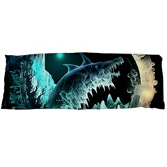 Sculpture Dinosaur Shark Frozen Winter Fantasy Body Pillow Case (dakimakura) by Ravend