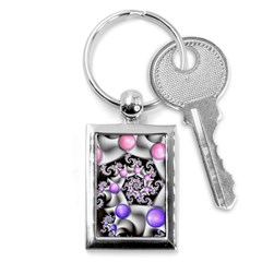 Background Fractal Annotation Sample Fantasy Key Chain (rectangle) by Ravend