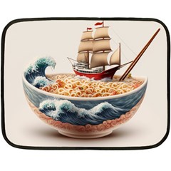 Ai Generated Noodles Pirate Chinese Food Food Fleece Blanket (mini) by danenraven