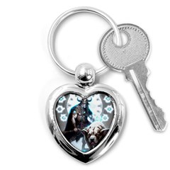 Ai Generated Viking God Fantasy Dog Norse Man Key Chain (heart) by danenraven