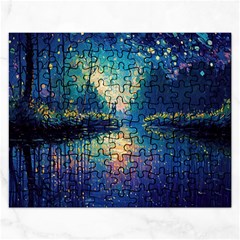 Oil Painting Night Scenery Fantasy Rectangular Jigsaw Puzzl by Ravend