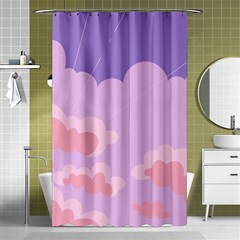 Sky Nature Sunset Clouds Space Fantasy Sunrise Shower Curtain 48  X 72  (small)  by Ravend