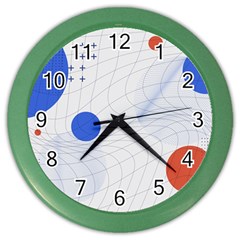 Computer Network Technology Digital Science Fiction Color Wall Clock by Ravend