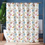 Easter Bunny Pattern Hare Easter Bunny Easter Egg Shower Curtain 60  x 72  (Medium)  60 x72  Curtain