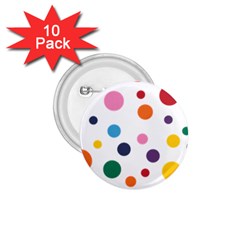 Polka Dot 1 75  Buttons (10 Pack) by 8989