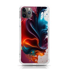 Ai Generated Swirl Splash Blaze Design Art Iphone 11 Pro Max 6 5 Inch Tpu Uv Print Case by Ravend