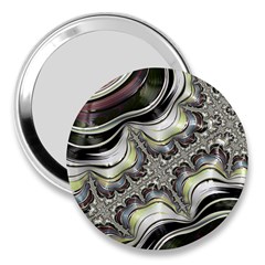 Fractal Background Pattern Texture Abstract Design Art 3  Handbag Mirrors by Ravend