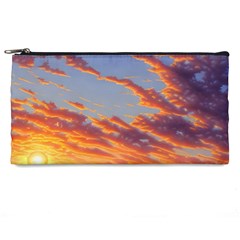 Summer Sunset Over Beach Pencil Case by GardenOfOphir