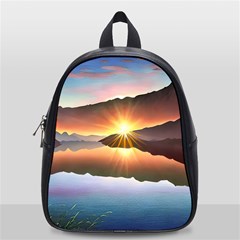 Majestic Lake School Bag (small) by GardenOfOphir