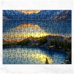 Crimson Sunset Rectangular Jigsaw Puzzl Front