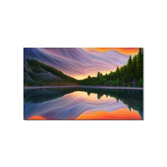 Flaming Sunset Sticker Rectangular (100 Pack) by GardenOfOphir