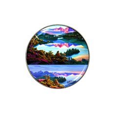 Solemn Soft Pastel Sunset Hat Clip Ball Marker (10 Pack) by GardenOfOphir