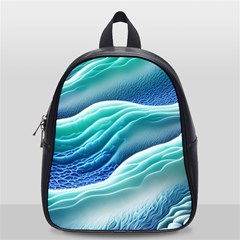 Pastel Beach Wave I School Bag (small) by GardenOfOphir