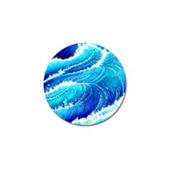 Simple Blue Ocean Wave Golf Ball Marker by GardenOfOphir