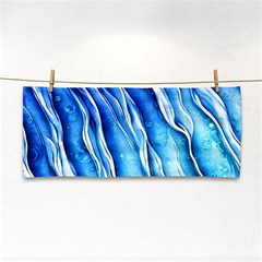 Nature Ocean Waves Hand Towel by GardenOfOphir