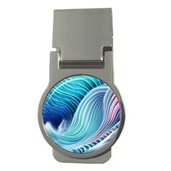 Ocean Waves Pastel Money Clips (round)  by GardenOfOphir