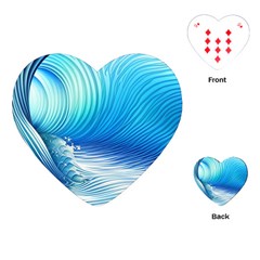 Nature s Beauty; Ocean Waves Playing Cards Single Design (heart) by GardenOfOphir