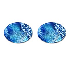 Wave Beach Iii Cufflinks (oval) by GardenOfOphir