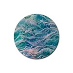 Waves Of The Ocean Ii Rubber Round Coaster (4 pack) Front