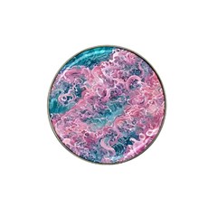 Ocean Waves In Pink Ii Hat Clip Ball Marker (10 Pack) by GardenOfOphir