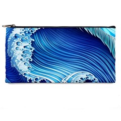 Watercolor Wave Pencil Case by GardenOfOphir