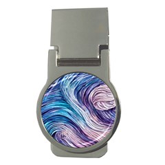 Abstract Pastel Ocean Waves Money Clips (round)  by GardenOfOphir