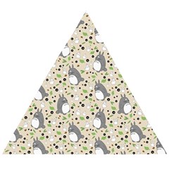 Pattern My Neighbor Totoro Wooden Puzzle Triangle by Jancukart