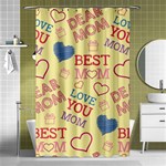 Love Mom Happy Mothers Day I Love Mom Graphic Pattern Shower Curtain 48  x 72  (Small)  Curtain(48  X 72 ) - 42.18 x64.8  Curtain(48  X 72 )