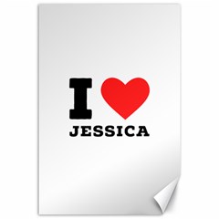 I Love Jessica Canvas 24  X 36  by ilovewhateva