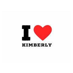 I Love Kimberly One Side Premium Plush Fleece Blanket (extra Small) by ilovewhateva