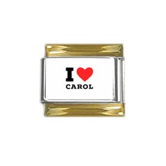 I Love Carol Gold Trim Italian Charm (9mm) by ilovewhateva