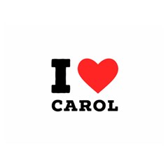 I Love Carol One Side Premium Plush Fleece Blanket (extra Small) by ilovewhateva