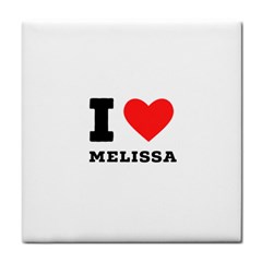 I Love Melissa Tile Coaster by ilovewhateva