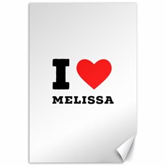 I Love Melissa Canvas 24  X 36  by ilovewhateva