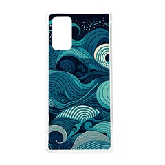 Waves Ocean Sea Abstract Whimsical Abstract Art Samsung Galaxy Note 20 Tpu Uv Case by Pakemis