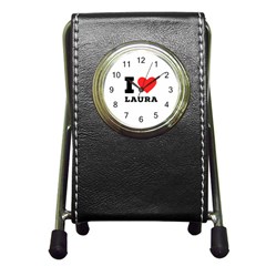 I Love Laura Pen Holder Desk Clock by ilovewhateva