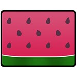 Watermelon Fruit Summer Red Fresh Food Healthy One Side Fleece Blanket (Large) 80 x60  Blanket Front