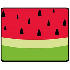 Watermelon Fruit Food Healthy Vitamins Nutrition One Side Fleece Blanket (medium) by Wegoenart