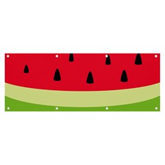 Watermelon Fruit Food Healthy Vitamins Nutrition Banner And Sign 8  X 3  by Wegoenart