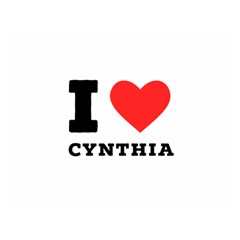 I Love Cynthia One Side Premium Plush Fleece Blanket (extra Small) by ilovewhateva