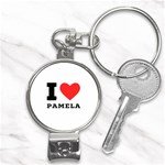 I love pamela Nail Clippers Key Chain Front