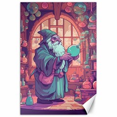Fantasy Magic Magical Wizard Canvas 20  X 30  by Jancukart